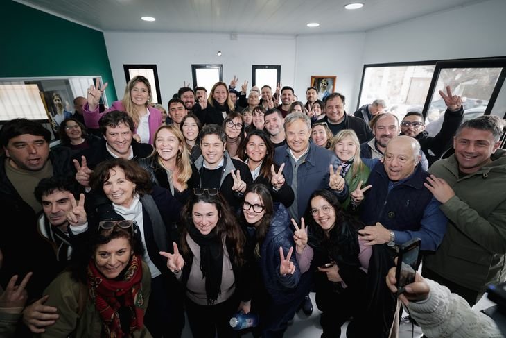 El gobernador participó de un encuentro con peronistas de la Quinta Sección Electoral.