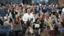 Ricardo Quintela en un acto partidario junto al diputado nacional Máximo Kirchner, cuando visitó La Rioja en julio.