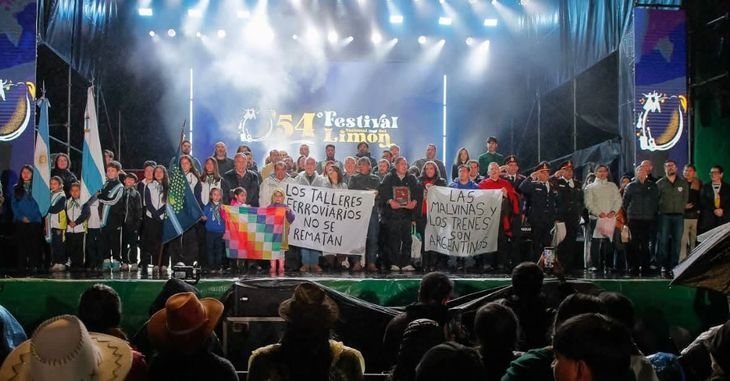 El reclamo por los Talleres de Tafí Viejo en la última edición del Festival del Limón, que reunió a 40.000 personas.